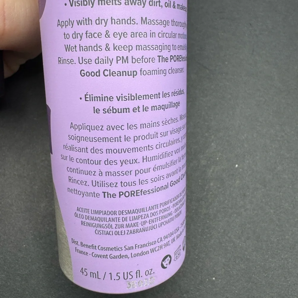 Benefit The POREfessional Cleansing Oil Mini Brand New-box damaged